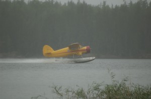 Float plane takeoff