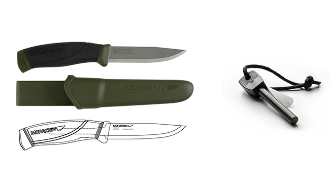FREE Mora Heavy Duty Companion Knife & StrikeFire Ferro Rod.