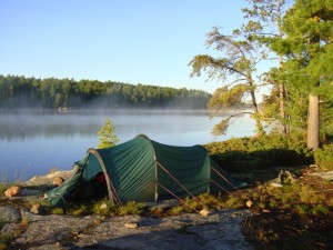 Camping by the French River