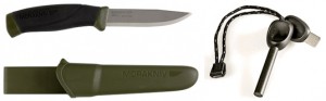 Mora Companion Clipper Knife and Swedish Firesteel 2.0 Army model