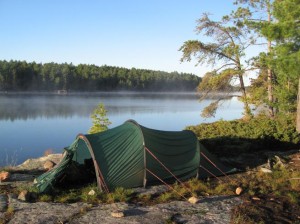 Tent by the French River, Ontario