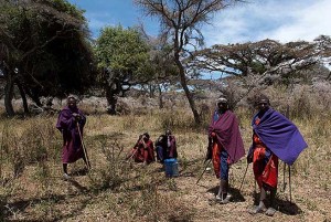 Massai Warriors in Northern Tanzania