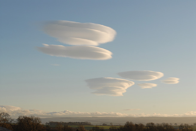 Lenticular Clouds spotted in Teesdale