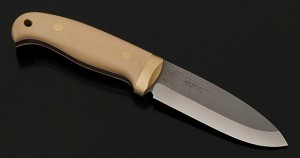 Raven PK1 Bushcraft Knife with custom ivory micarta handle