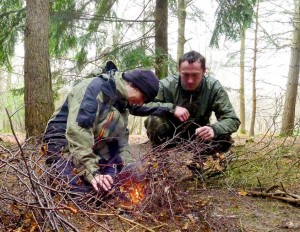 Firelighting on a Frontier Bushcraft and Survival Foundation Course