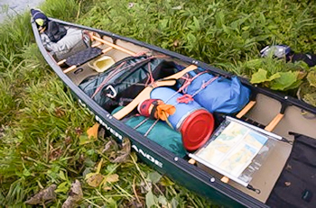 Canoe Kit Fully Lashed down
