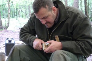 Student on the Elementary Wilderness Bushcraft Course