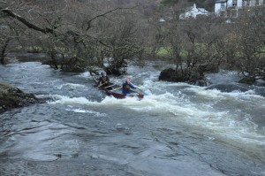 Wenonah Rogue canoe at Jim's Bridge on Afon Llugwy