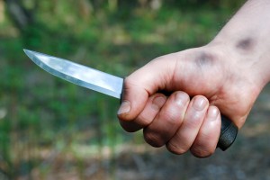Forehand knife grip