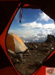Arrow glacier camp Kilimanjaro