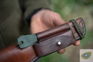 Leather sheath detail