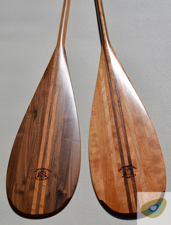 big dipper paddles with walnut and american cherry layups 