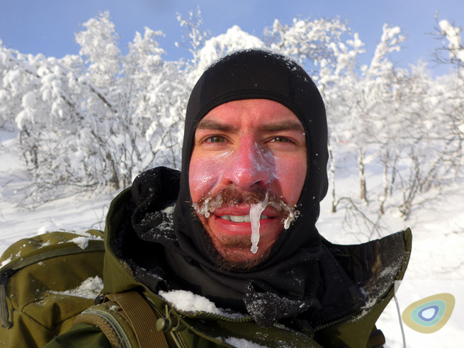 ice forming on face in norway