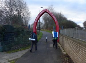start of hadrians wall cycleway