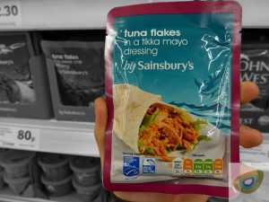 sainsburys's tuna flakes in dressing